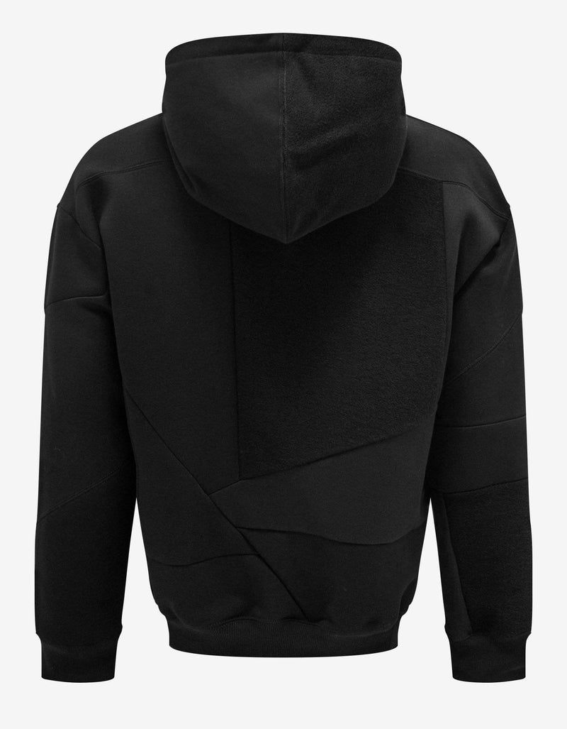 Valentino Garavani Black Patchwork Logo Hoodie