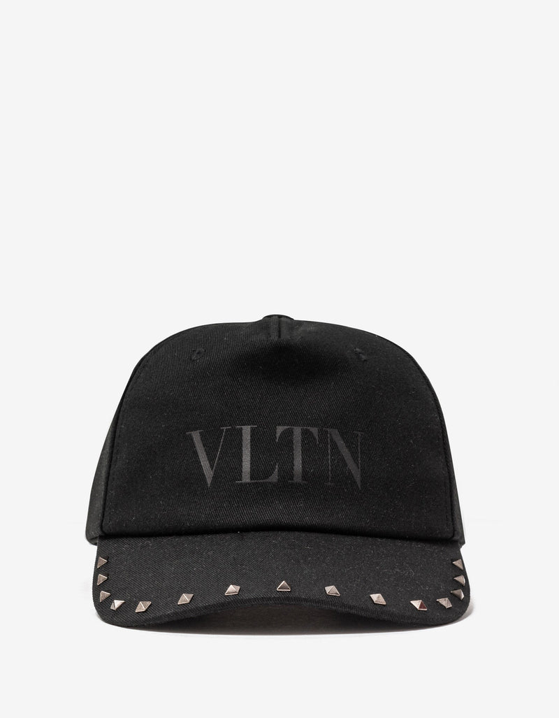 Valentino Garavani Black Rockstud Baseball Cap