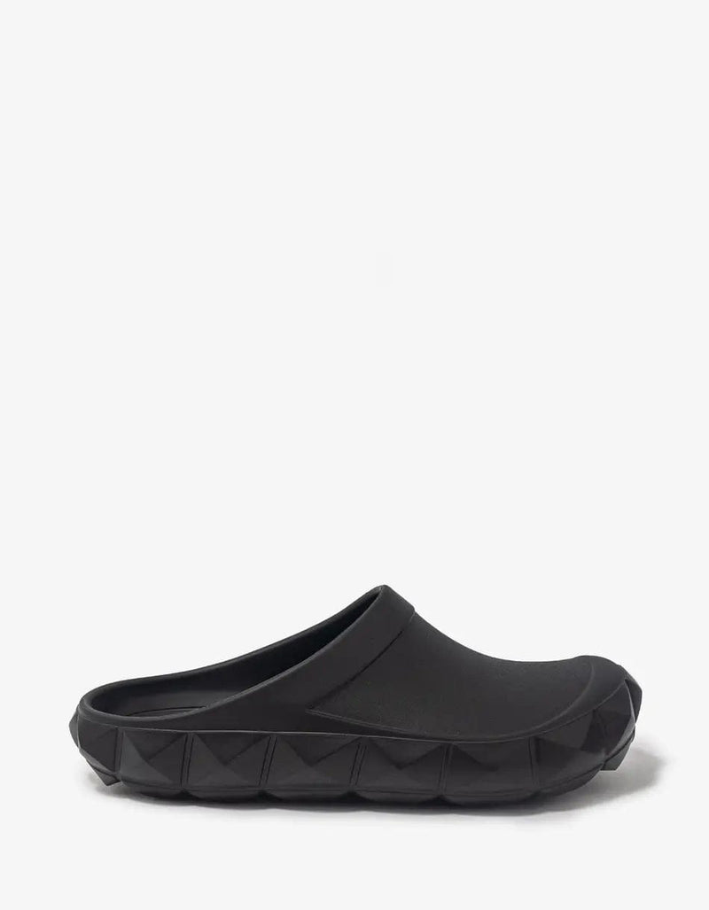 Valentino Garavani Black Roman Stud Turtle Clog