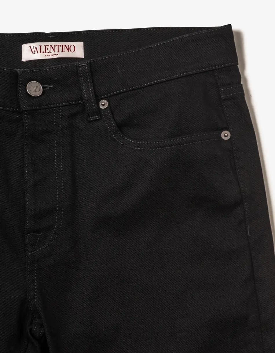 Valentino Garavani Black Skinny Fit Jeans