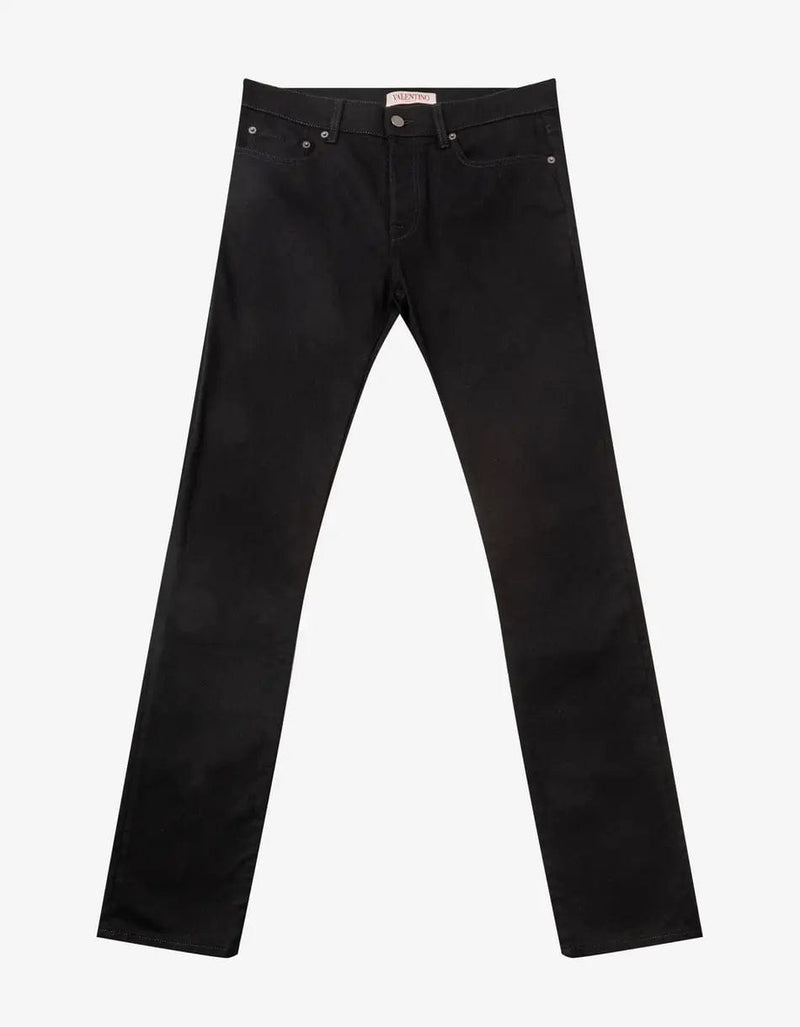 Valentino Garavani Black Skinny Fit Jeans