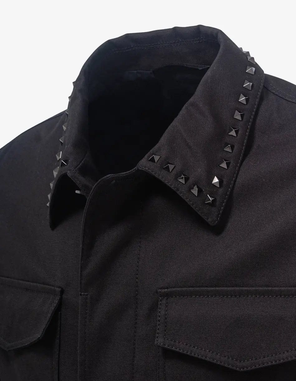 Valentino Garavani Black Untitled Stud Overshirt