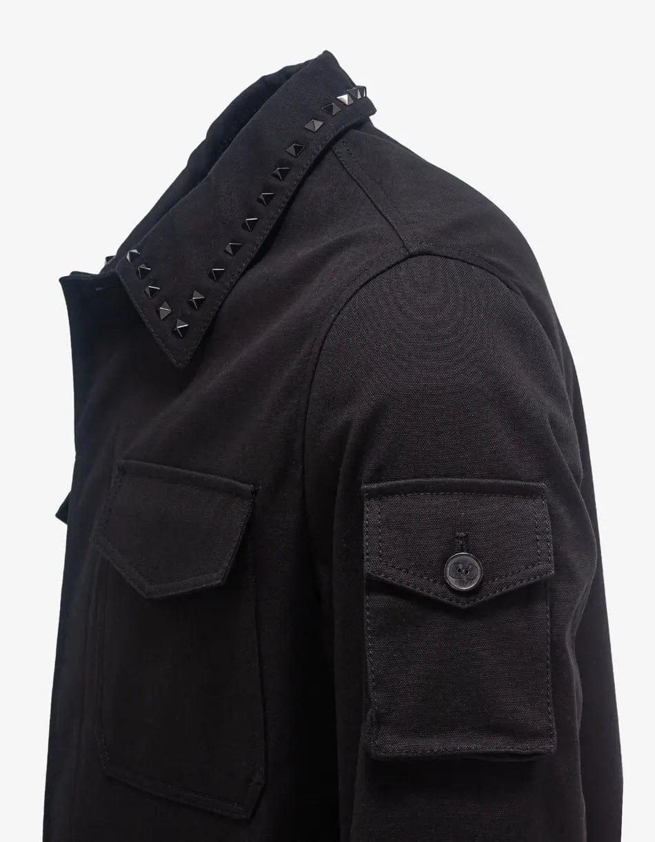 Valentino Garavani Black Untitled Stud Overshirt