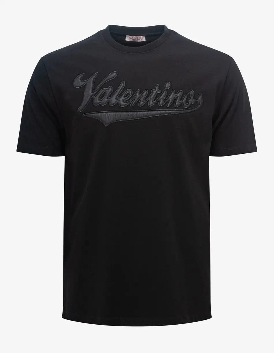 Valentino Garavani Black Varsity Logo T-Shirt