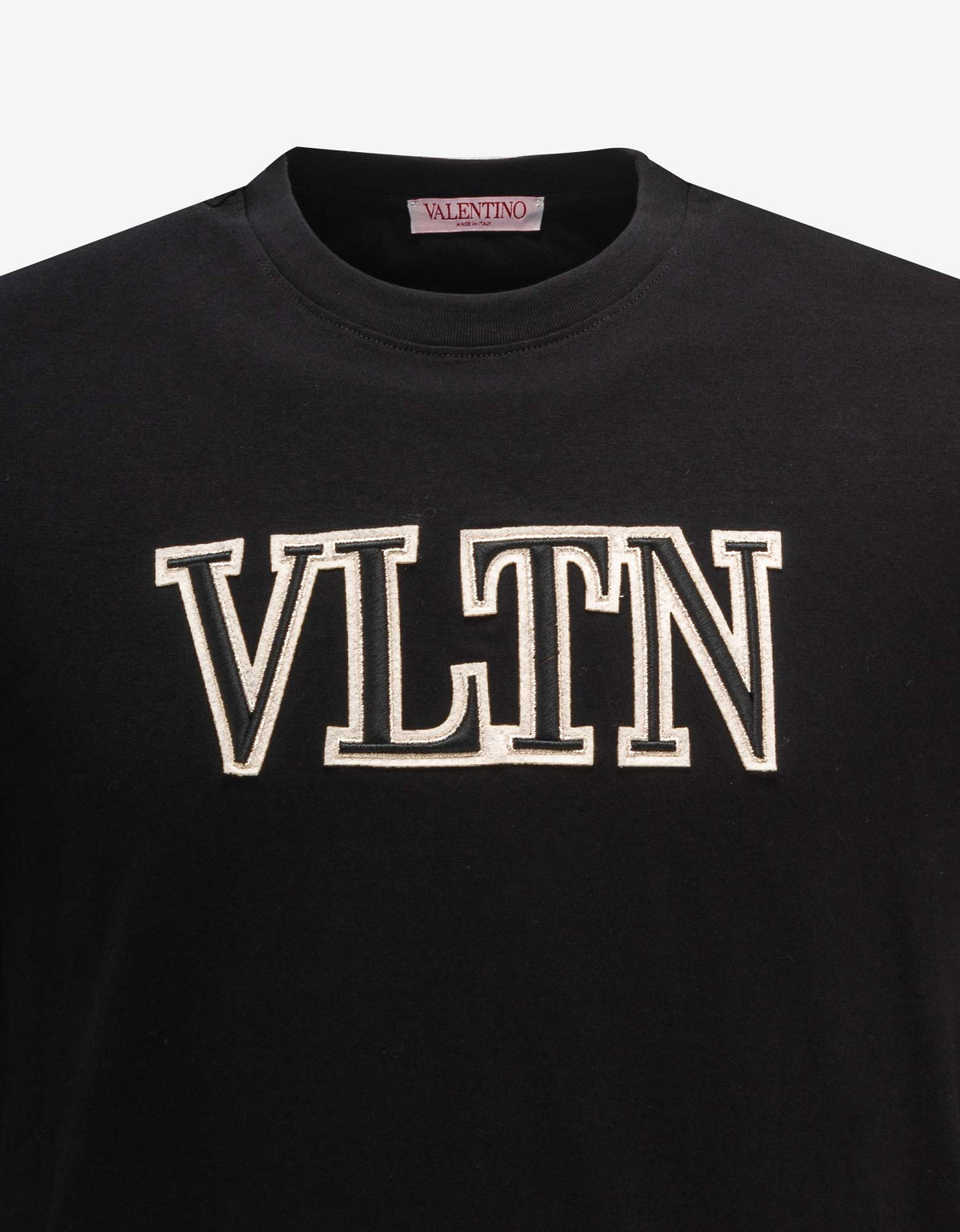 Valentino Garavani Black VLTN Embroidered T-Shirt