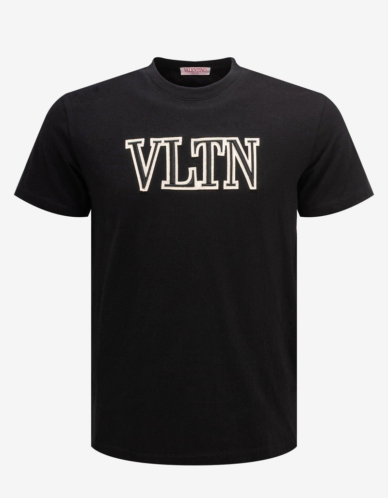 Valentino Garavani Black VLTN Embroidered T-Shirt