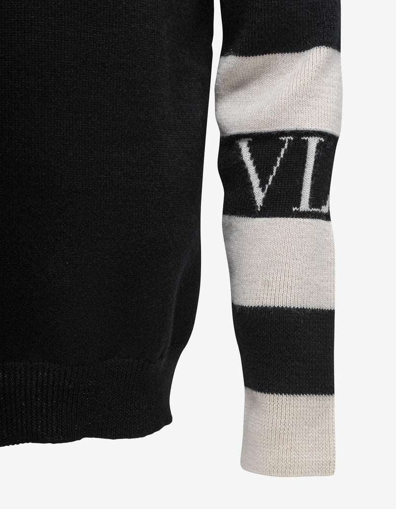 Valentino Garavani Black VLTN Logo Sweater