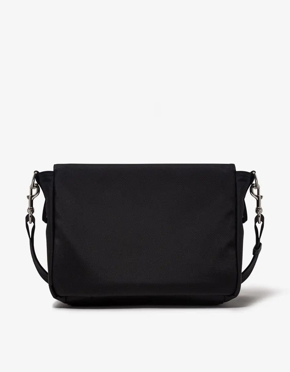 Valentino Garavani Black VLTN Nylon Messenger Bag