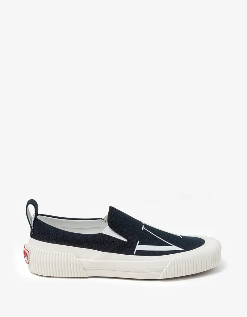 Valentino Garavani Black VLTN Slip On Trainers