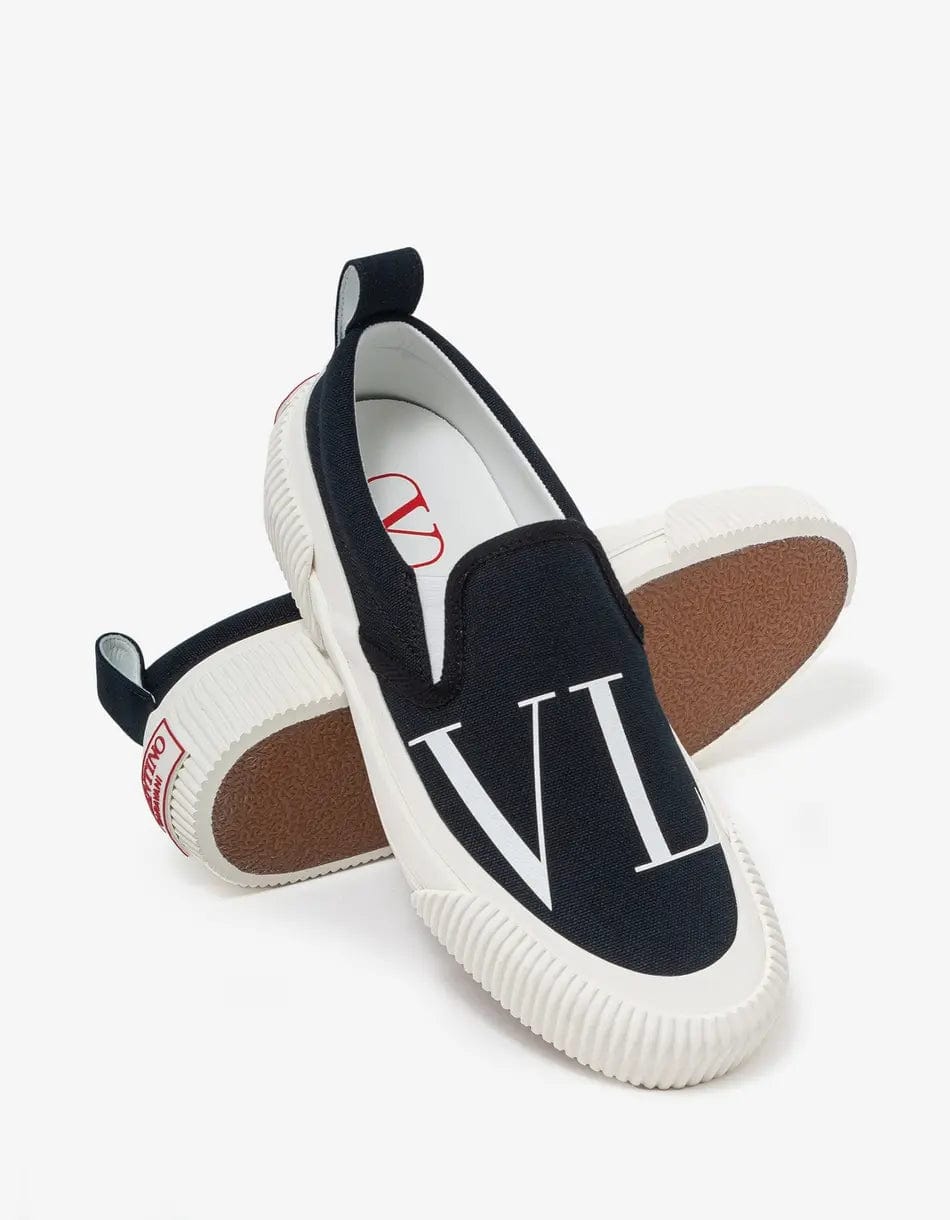 Valentino Garavani Black VLTN Slip On Trainers