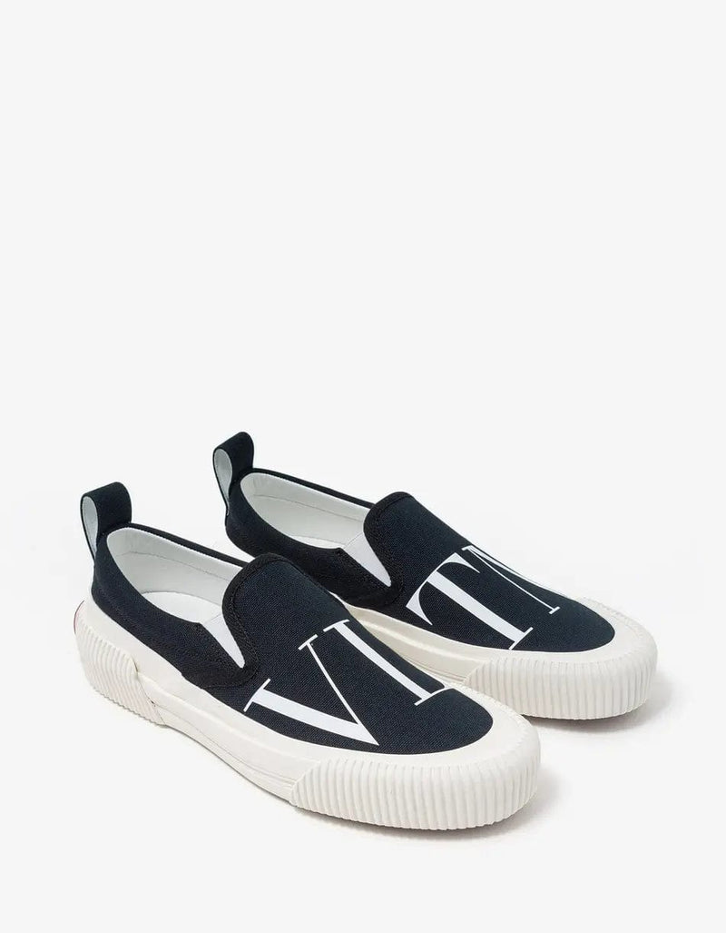 Valentino Garavani Black VLTN Slip On Trainers