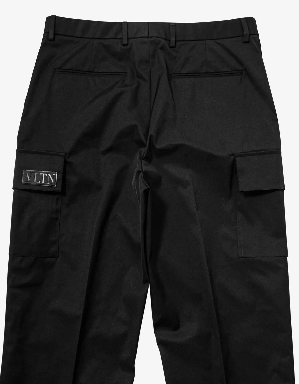 Valentino Garavani Black VLTN Tag Cargo Trousers