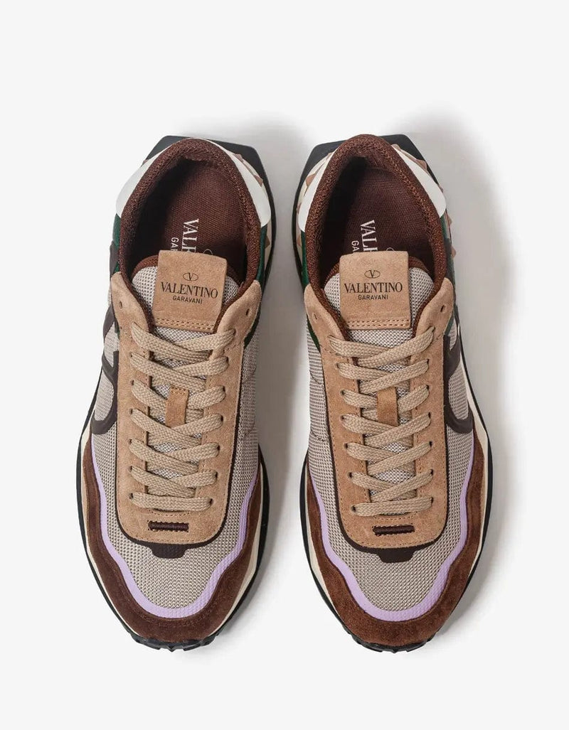 Valentino Garavani Brown Netrunner Trainers