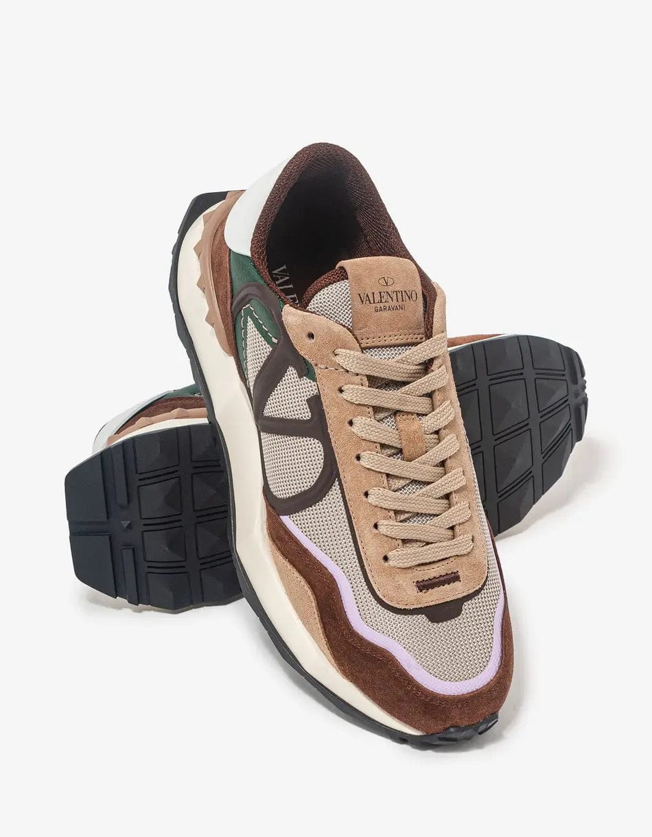 Valentino Garavani Brown Netrunner Trainers