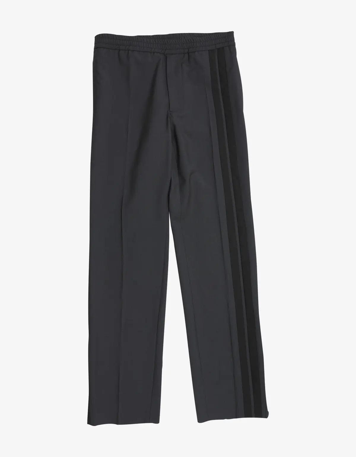 Valentino Garavani Grey Side Stripe Trousers