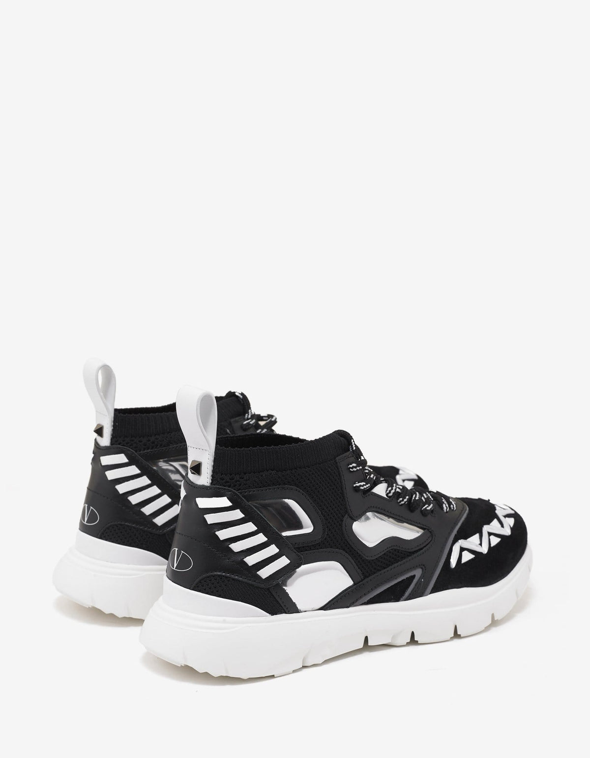 Valentino Garavani Heroes Reflex Black High Top Trainers