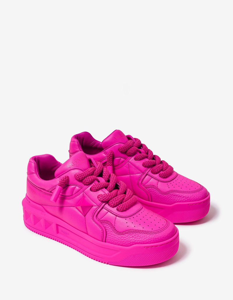 Valentino Garavani Pink PP One Stud XL Trainers