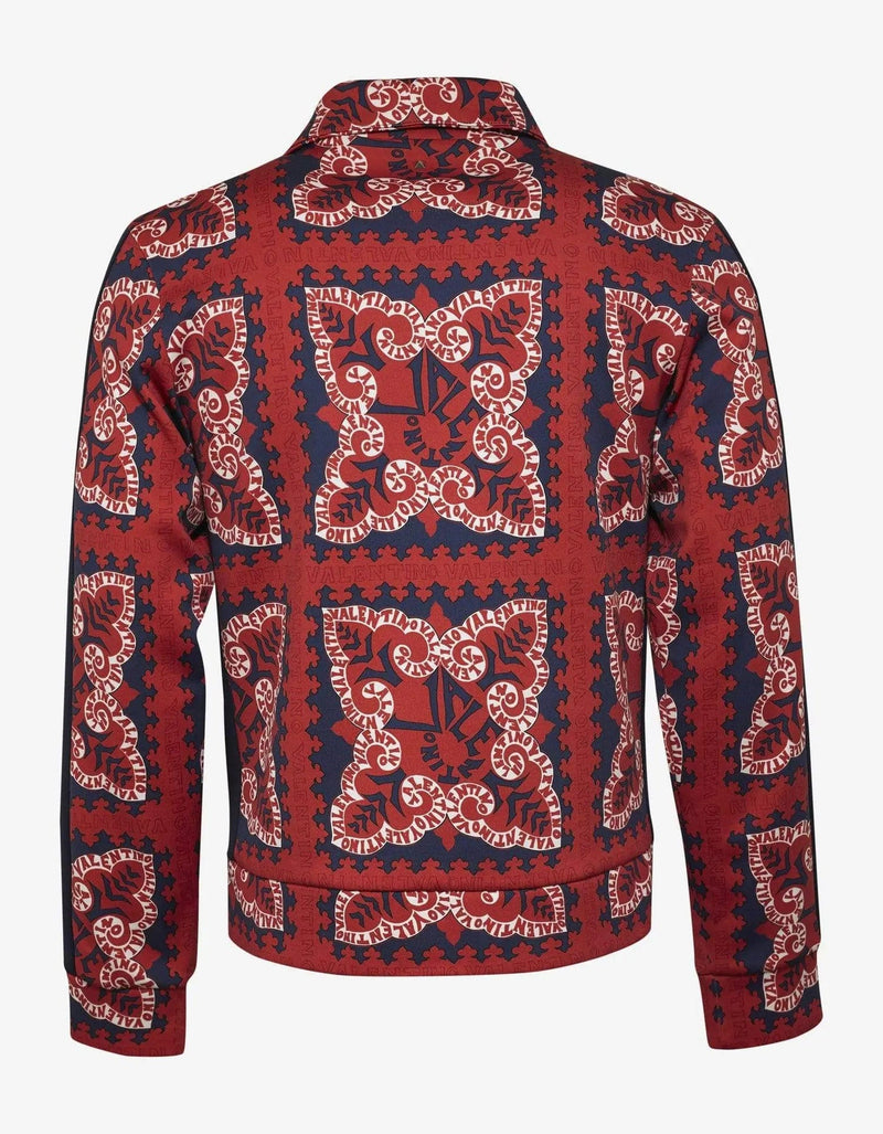 Valentino Garavani Red Mini Bandana Print Jacket