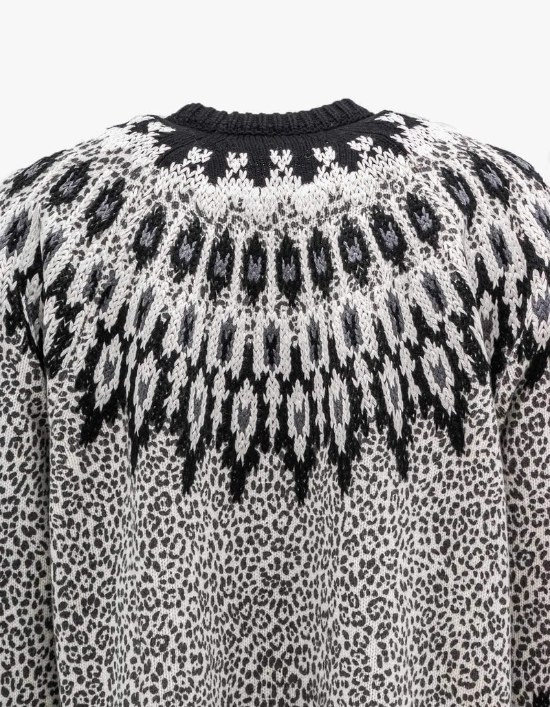 Valentino Garavani Valentino Garavani Animalier Graphic Wool Sweater