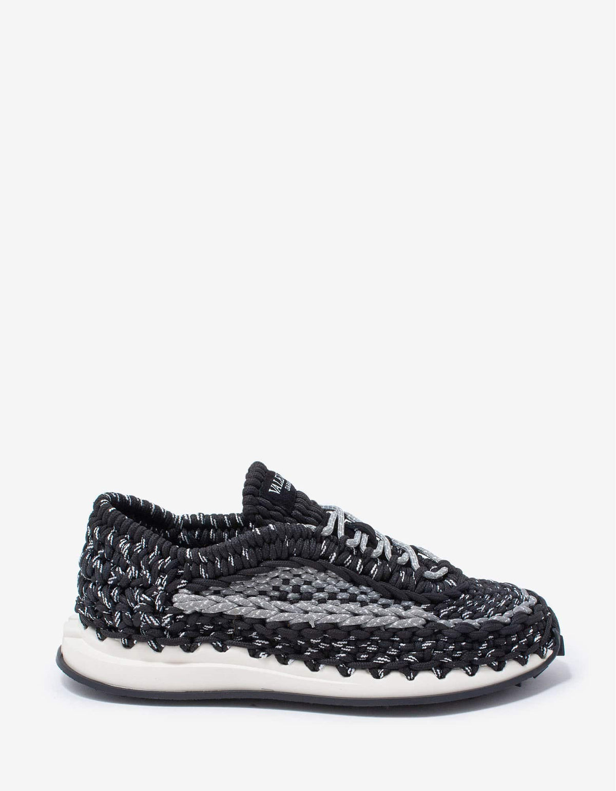 Valentino Garavani Valentino Garavani Black Crochet Trainers