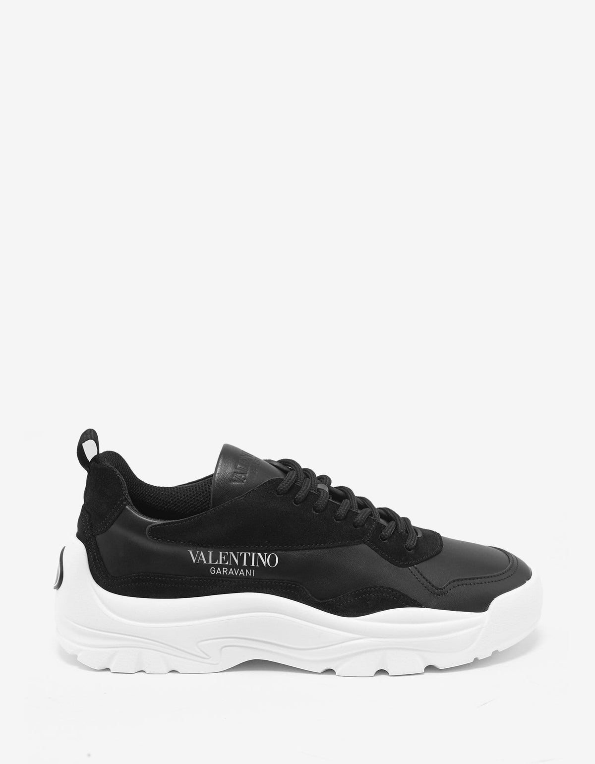 Valentino Garavani Valentino Garavani Black Gumboy Calf & Suede Leather Trainers