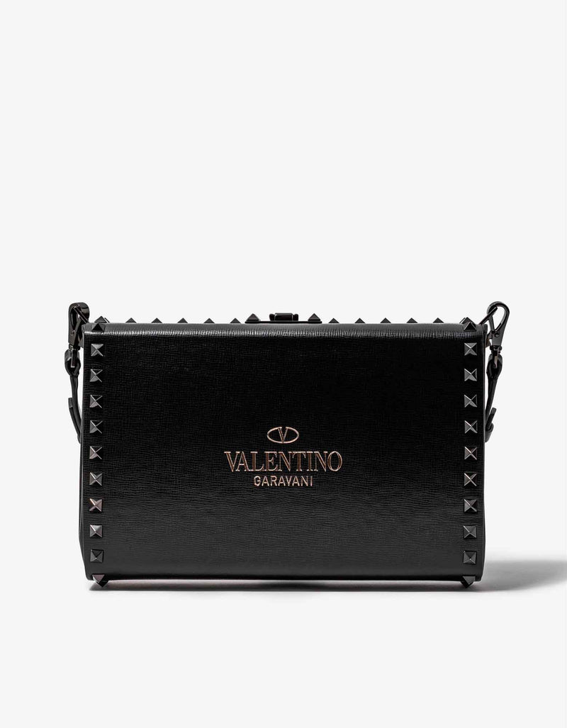 Valentino Garavani Valentino Garavani Black Rockstud Alcove Crossbody Bag