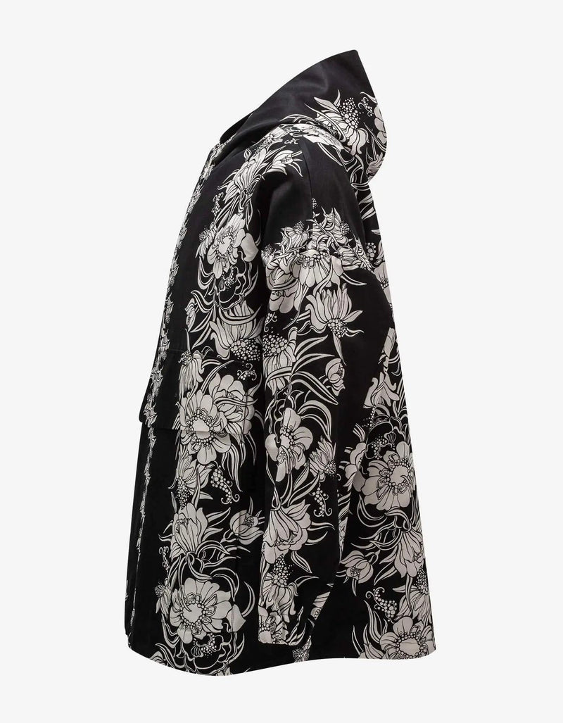 Valentino Garavani Valentino Garavani Black Street Flowers Daisyland Print Anorak