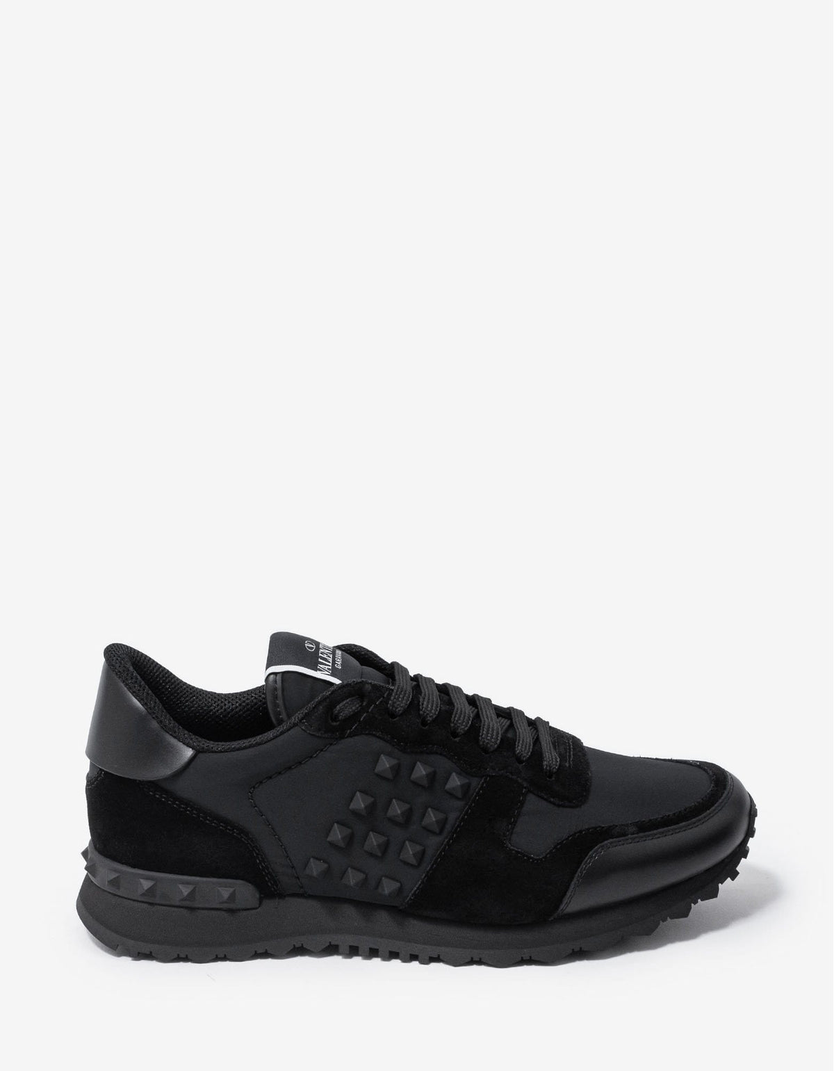 Valentino Garavani Valentino Garavani Black Textile Rockstud Rockrunner Trainers