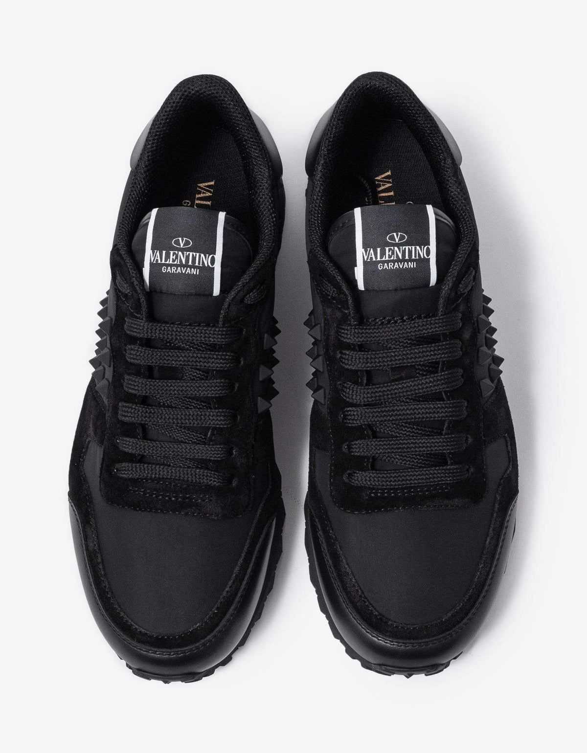 Valentino Garavani Valentino Garavani Black Textile Rockstud Rockrunner Trainers