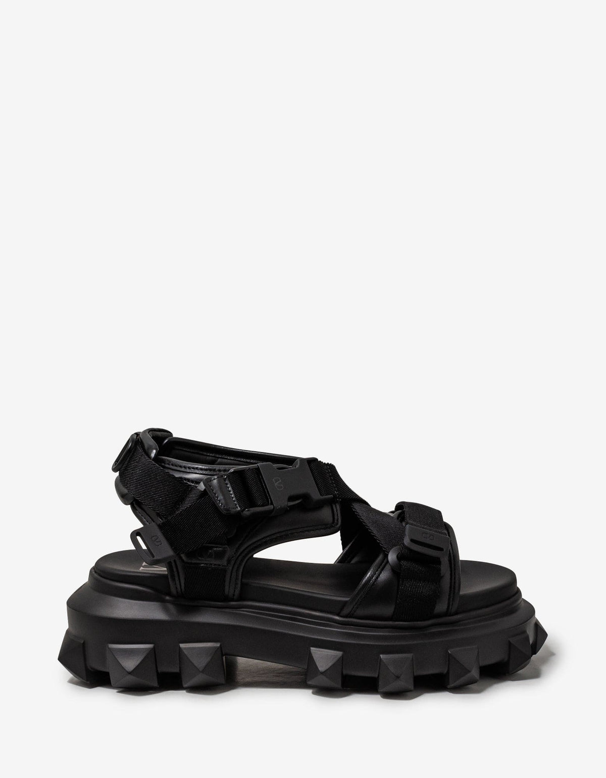 Valentino Garavani Valentino Garavani Black Trackstud Sandals