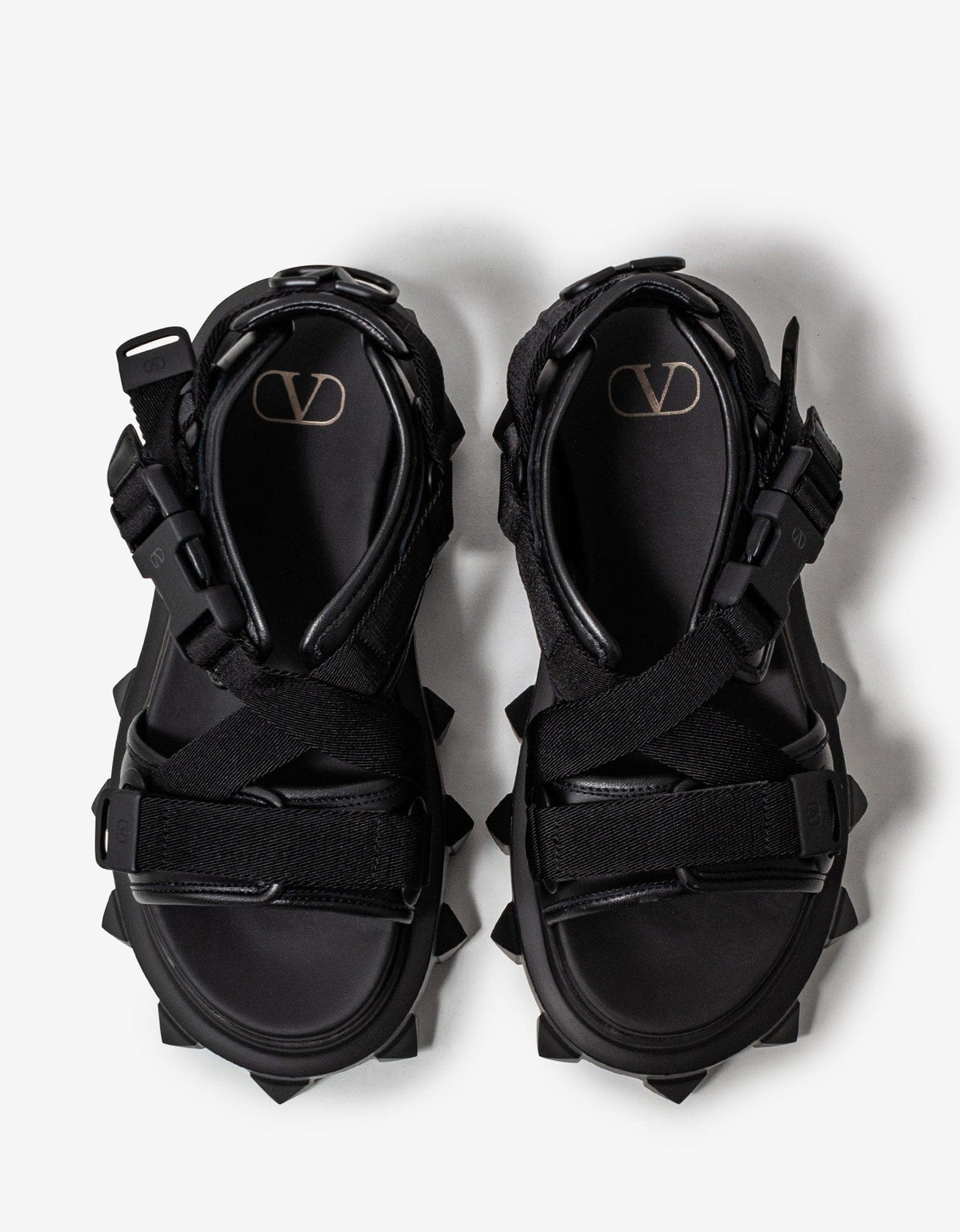 Valentino Garavani Valentino Garavani Black Trackstud Sandals