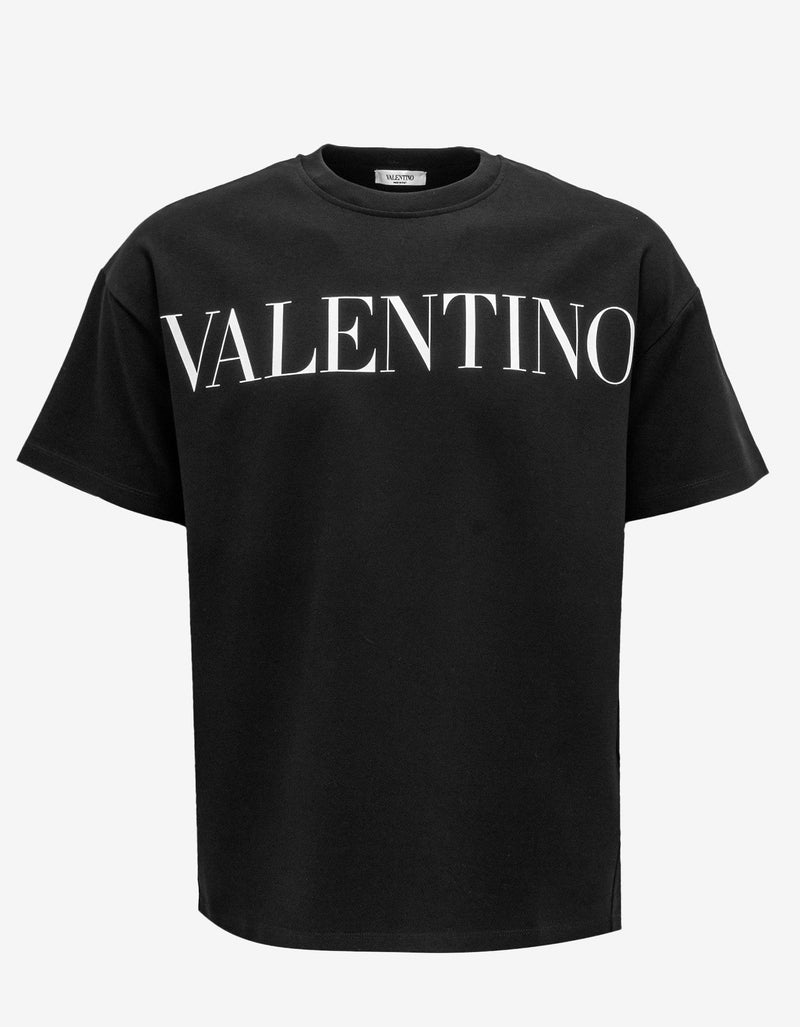 Valentino Garavani Valentino Garavani Black Valentino Logo Print T-Shirt