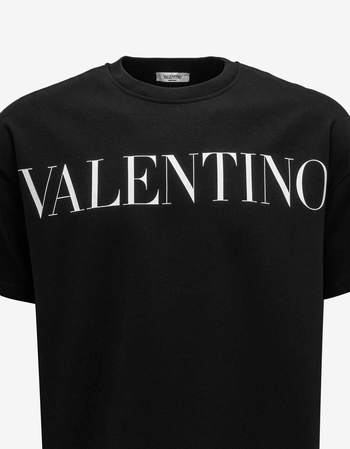 Valentino Garavani Valentino Garavani Black Valentino Logo Print T-Shirt