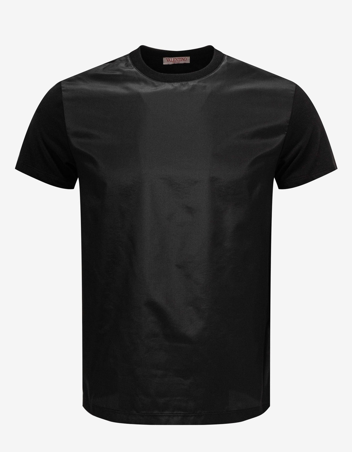 Valentino Garavani Valentino Garavani Black Washed Taffeta Panel T-Shirt