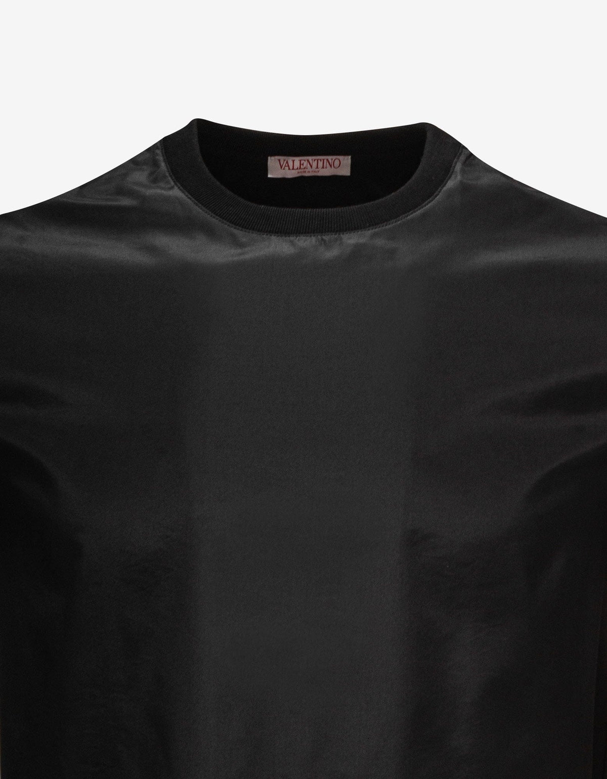 Valentino Garavani Valentino Garavani Black Washed Taffeta Panel T-Shirt