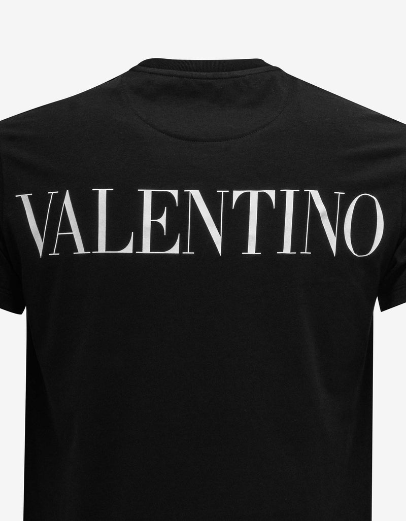 Valentino Garavani Valentino Garavani Black Washed Taffeta Panel T-Shirt