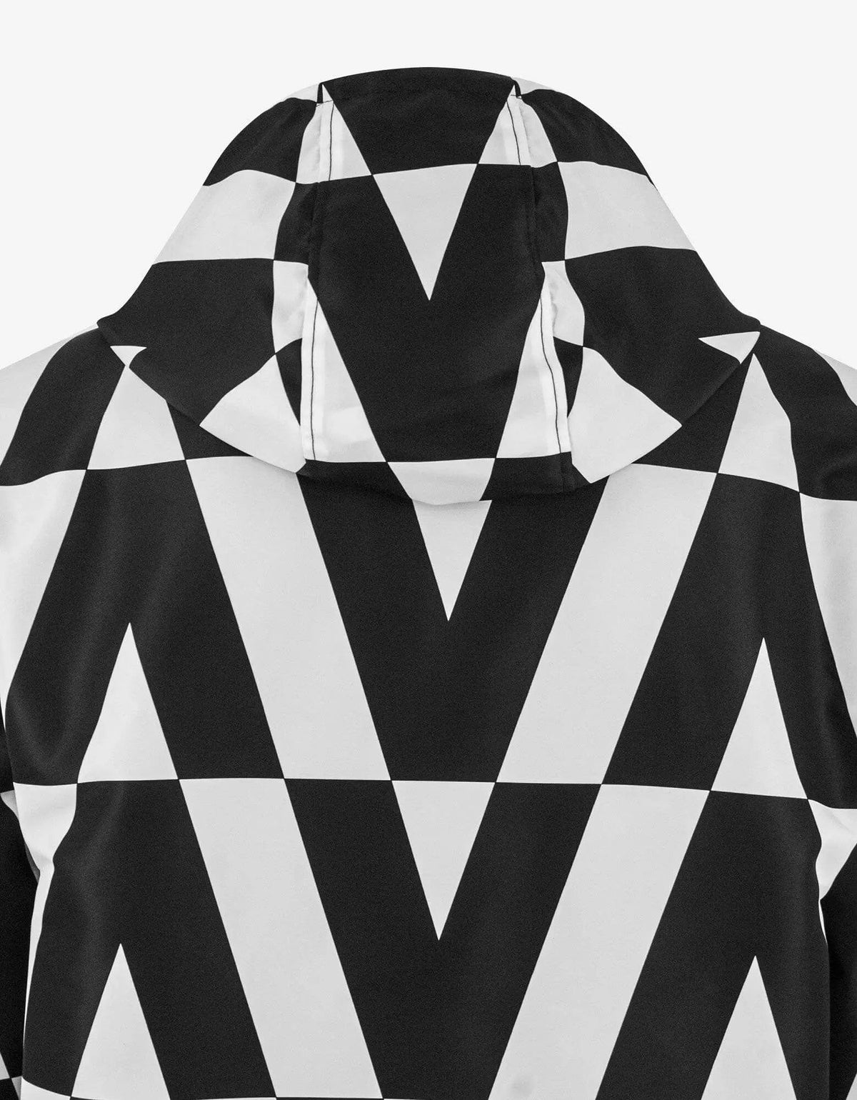 Valentino Garavani Valentino Garavani Black & White Logo Monogram Nylon Windbreaker