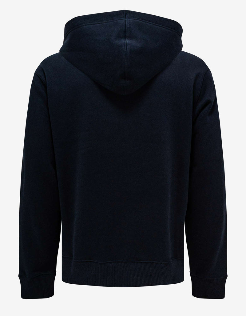 Valentino Garavani Valentino Garavani Navy Blue Neon Universe Logo Hoodie