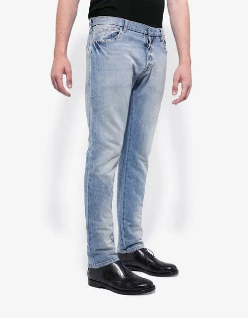 Valentino Garavani Valentino Garavani Rockstud Untitled Light Blue Denim Jeans