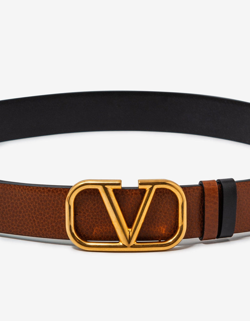 Valentino Garavani Valentino Garavani VLogo Signature Reversible Buckle Belt 35MM