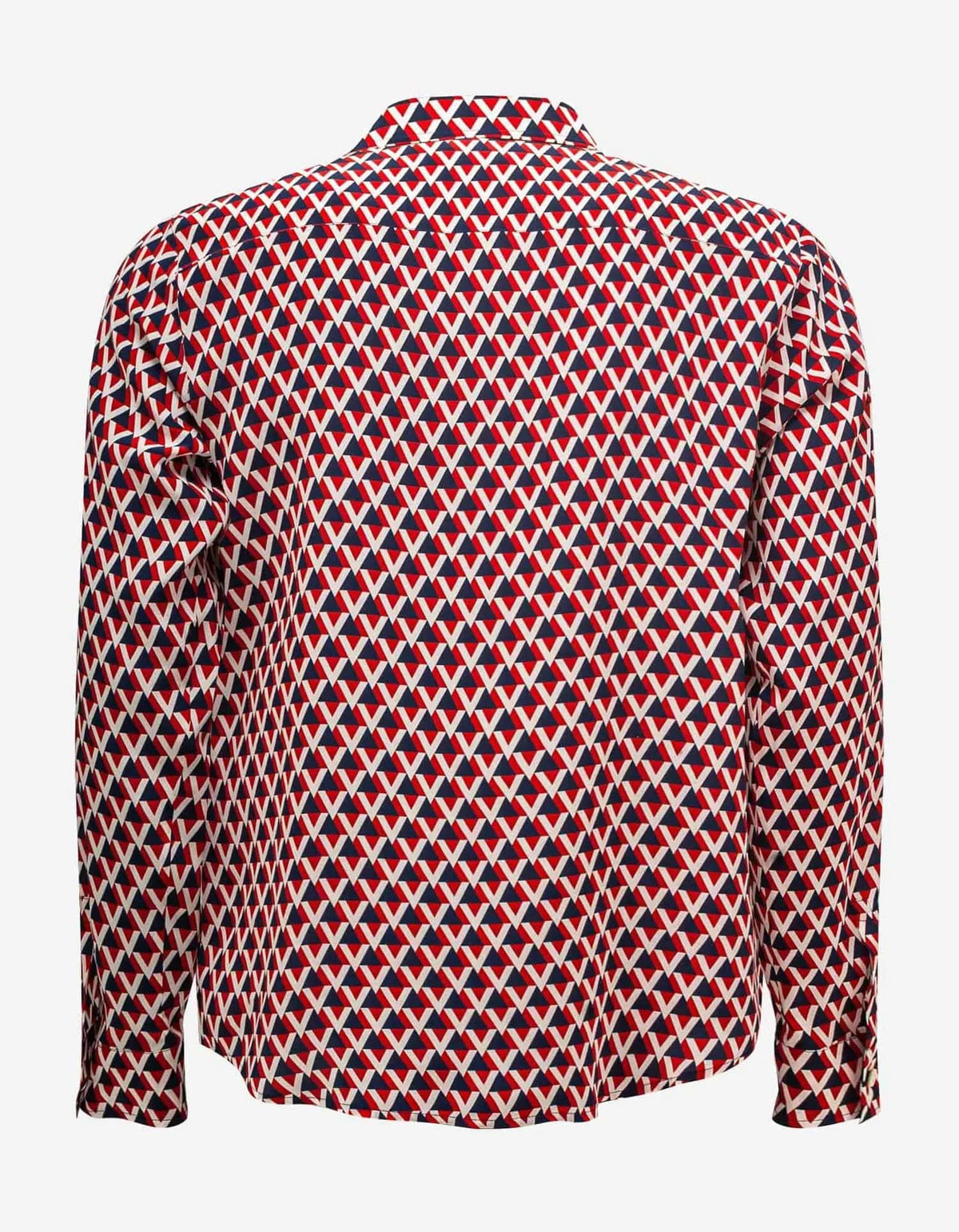 Valentino Garavani Veehive Print Silk Shirt