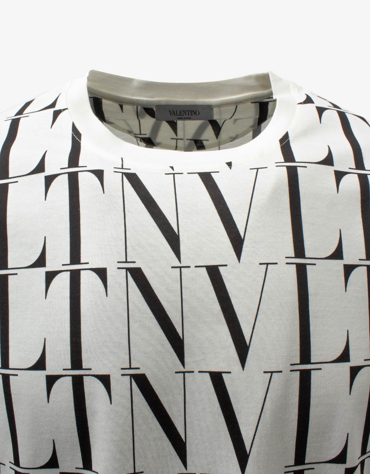 Valentino Garavani White VLTN Times Print T-Shirt