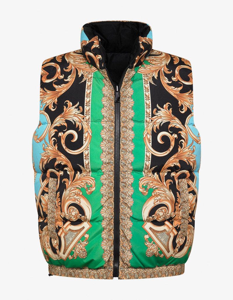 Versace Barocco Homme Print Reversible Gilet