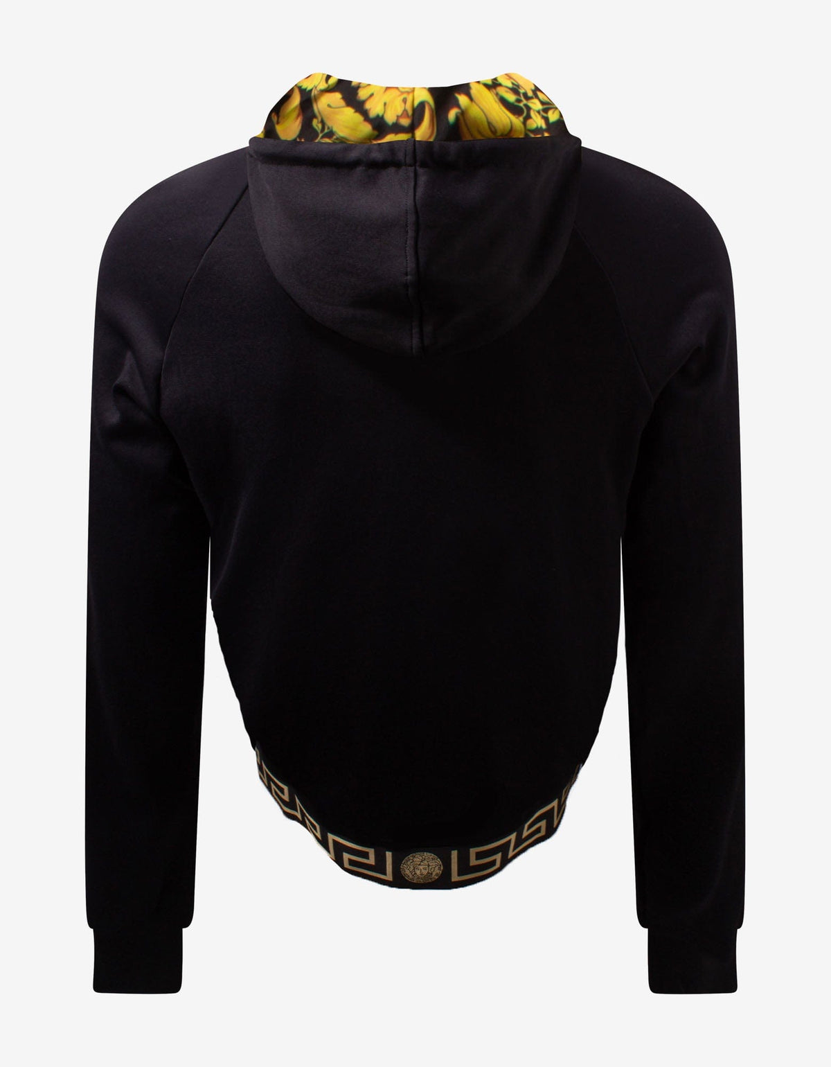 Versace Black Greca Trim Hoodie