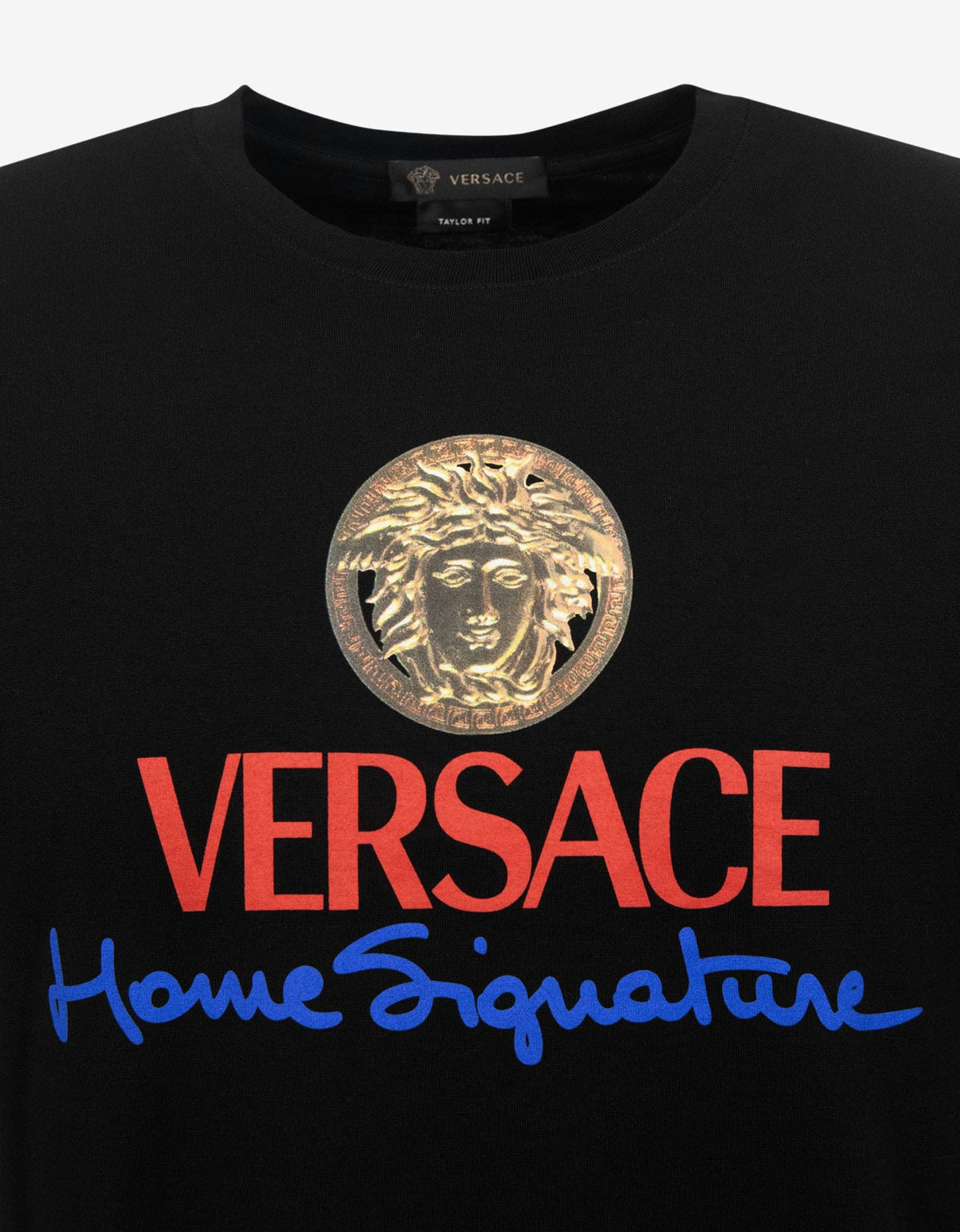 Versace Black Home Signature Print T-Shirt