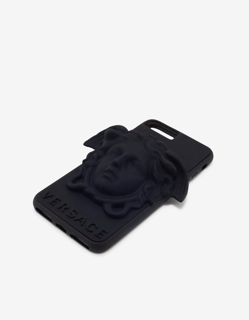 Versace Black Medusa Silicone iPhone 7/8 Plus Phone Case