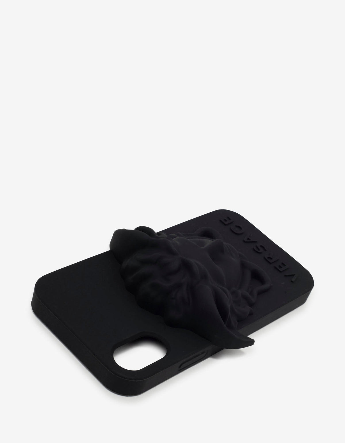 Versace Black Medusa Silicone iPhone X Phone Case