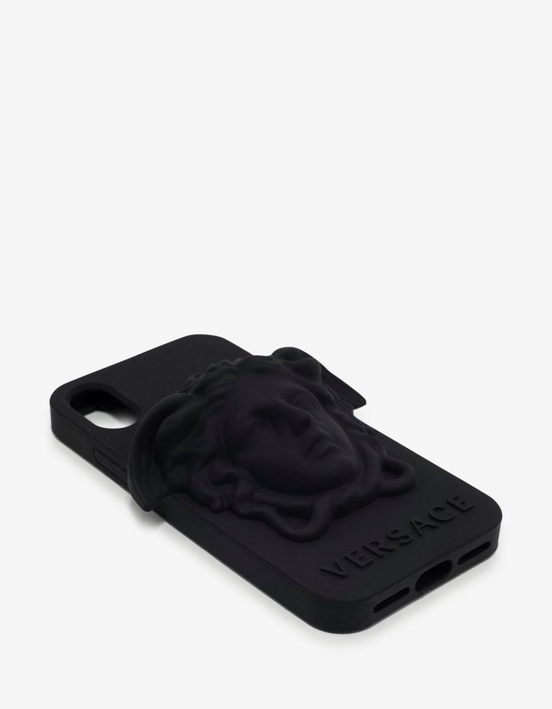 Versace Black Medusa Silicone iPhone X Phone Case