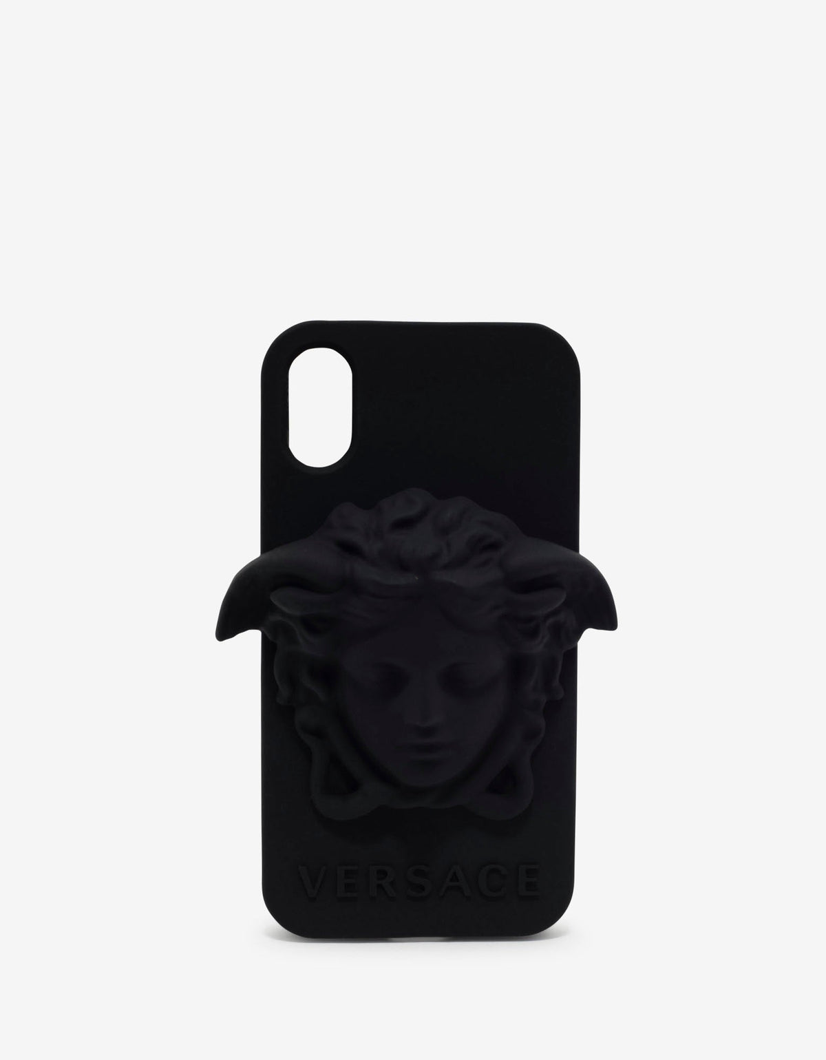 Versace Black Medusa Silicone iPhone X Phone Case