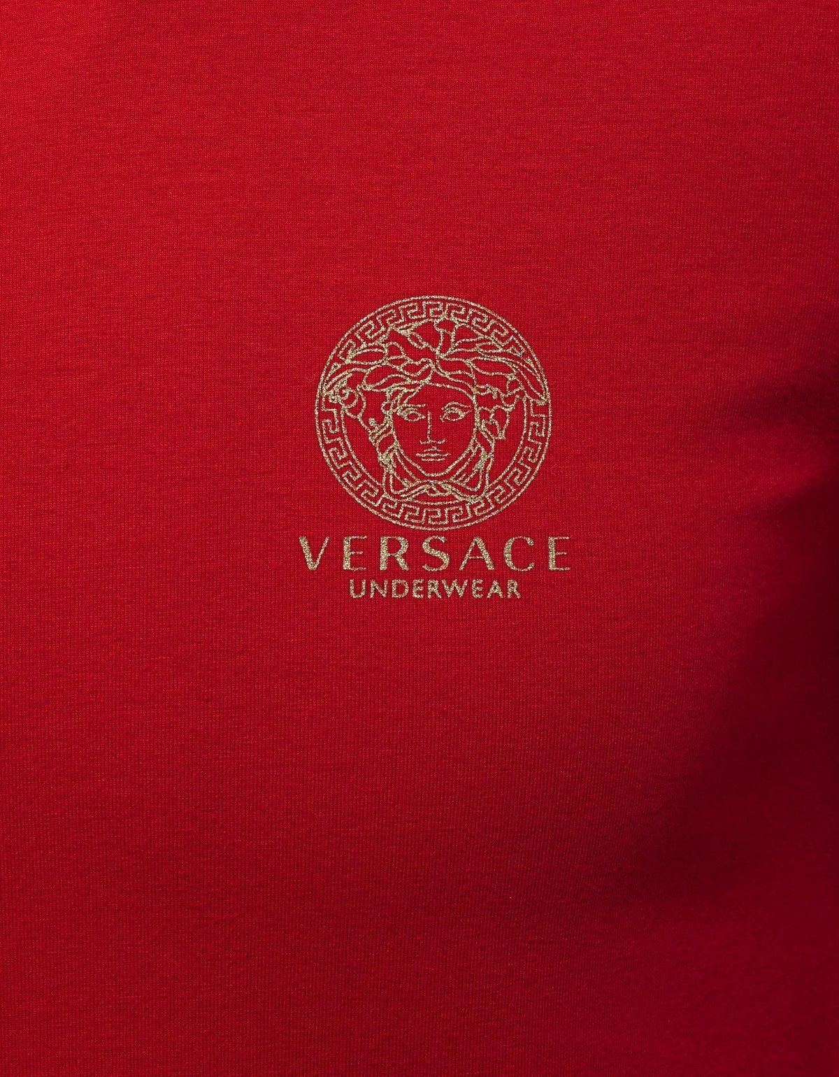 Versace Gym Red Stretch Cotton T-Shirt